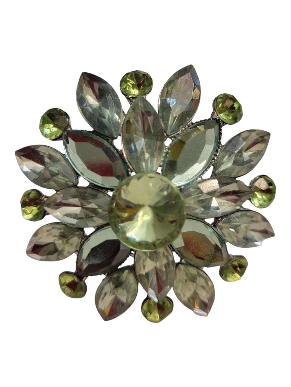 Vintagec Chartreuse Colored Brooch
